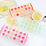 Silicone Heart Shape Ice Tray Soft 18 Grids Ice Mold Tray