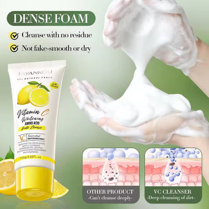 FAYANKOU&nbsp;Lemon Extract Vitamin C Whitening Oil Control Moisturizing Smooth Brightening Face Wash
