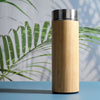 Stainless Steel With Bamboo Vacuum Flask Bottle Tumbler 600ml