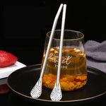 Stainless Steel Spoon Straw 3in1