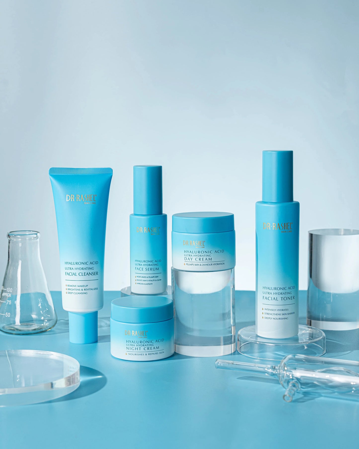 Dr Rashel Hyaluronic Acid Ultra Hydrating Skin Care Set 6 Pcs Set