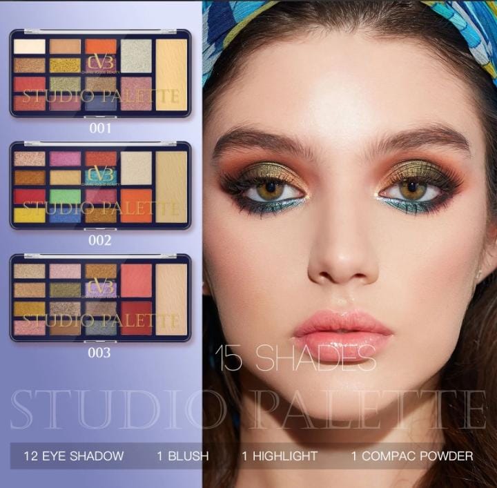 Cvb Studio Palette 12 Eye Shadow