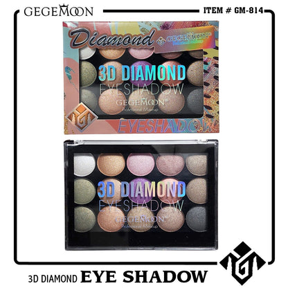 Gegemoon 3D Diamond 15 Color Eyeshadow Palette