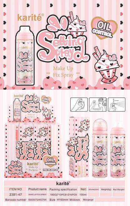 Kiss Beauty Makeup Fixer All Day Fresh Look Setting Spray