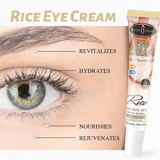 Aichun Beauty Natural Rice Nourish Eye Cream Anti Aging Dark Eye Circles Removal Wrinkle For Day And Night