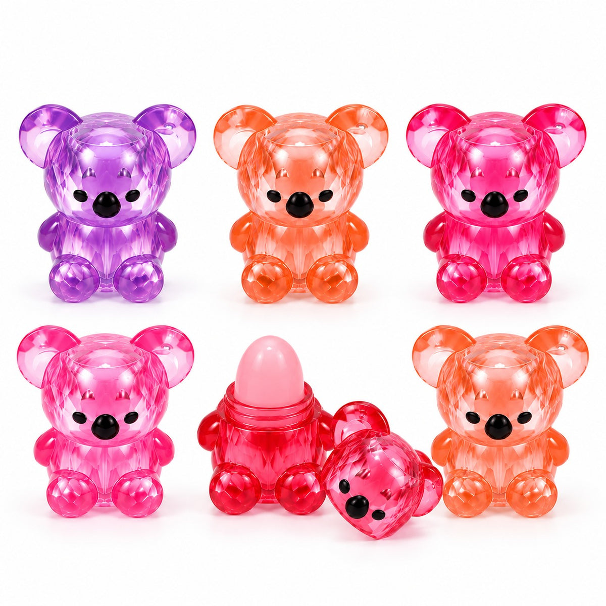 Romantic Bear Sweet & Cute Lip Balm – Pack of 4
