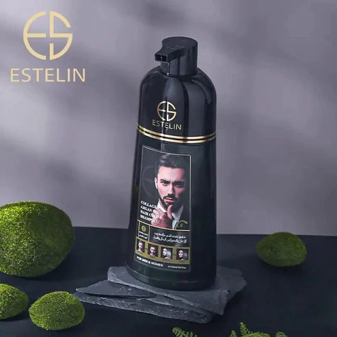 Estelin Collagen & Argan Oil Hair Color Natural Black Shampoo