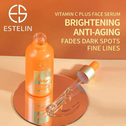 Estelin Vitamin C Plus Hyaluronic Niacinamide & Serum Day & Night Cream Cleanser 4Pc Kit