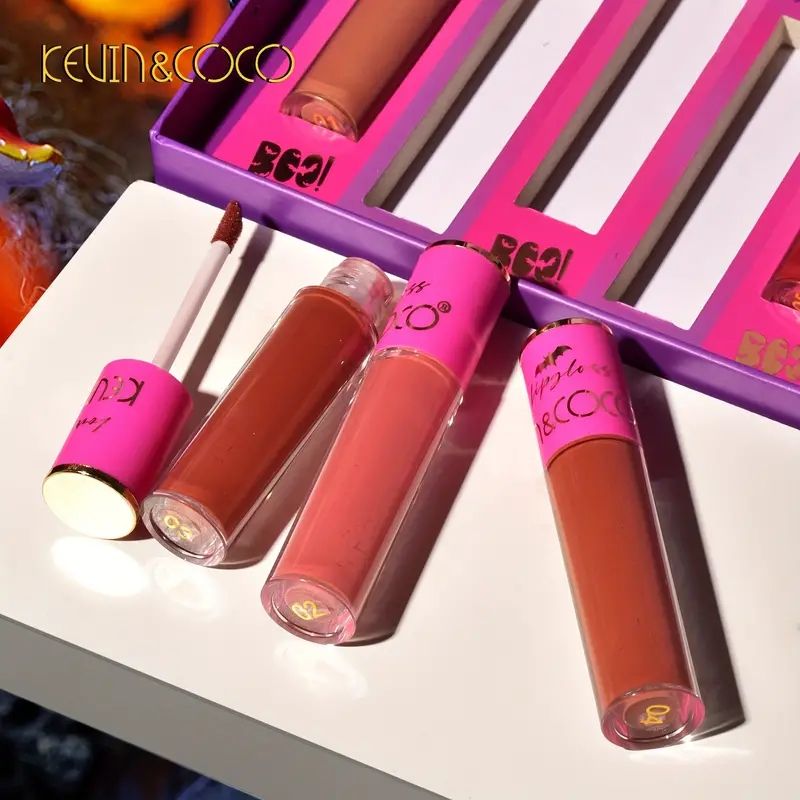 Kevin Coco 12-Color Matte Lip Gloss Set