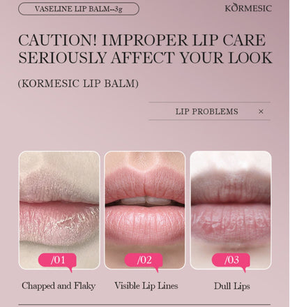 KORMESIC Repair Dry Cracks Vaseline Lip Balm 10x Moisturize Repairing