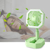 Multipurpose Portable Adjustable Folding 2in1 Mini Silent Cool Table Fan With Led Night