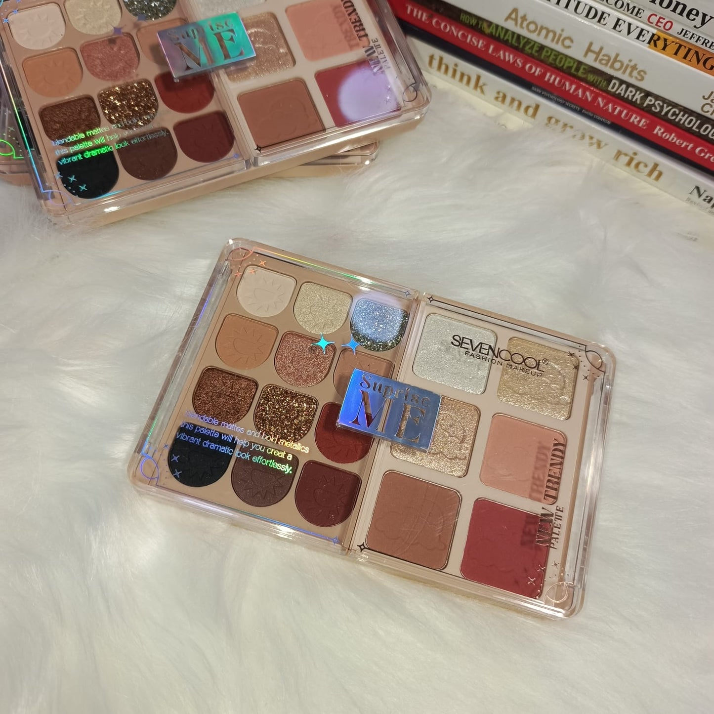 Super Cute Seven Cool All in One Beauty Palette Eyeshadow, Blush And Highlighter Palette