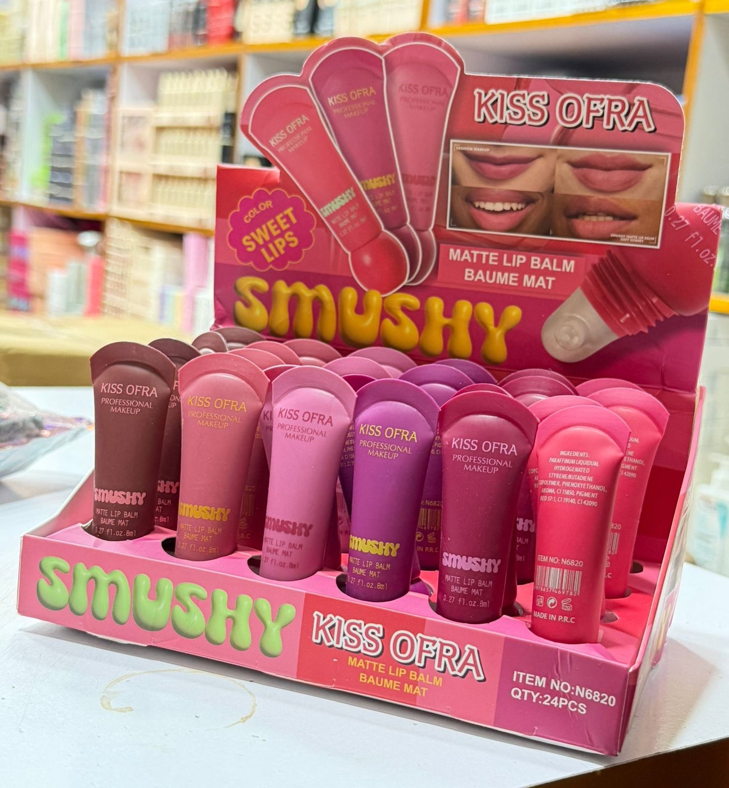 Kiss Ofra Smushy Lipgloss Set 6pcs