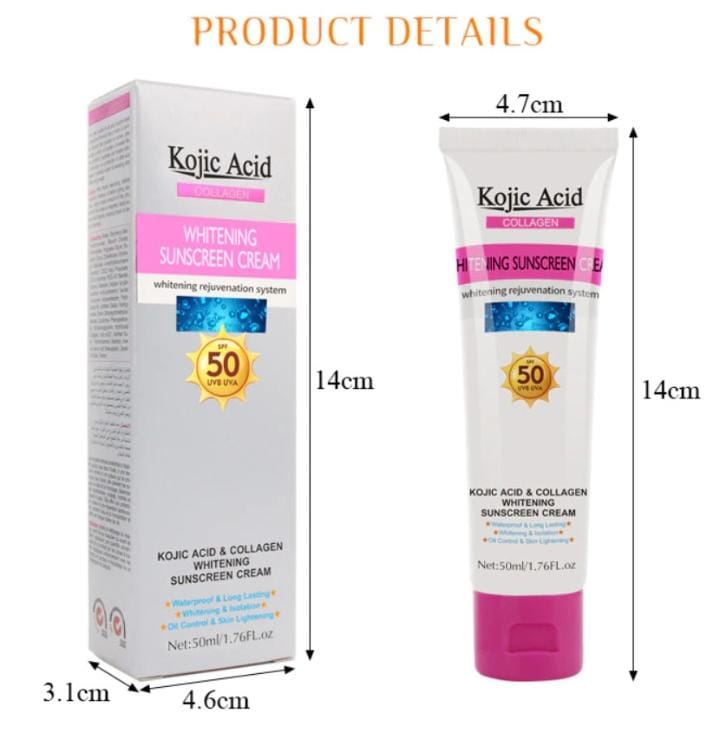 Kojic Whitening Sunscreen Sun Cream SPF50