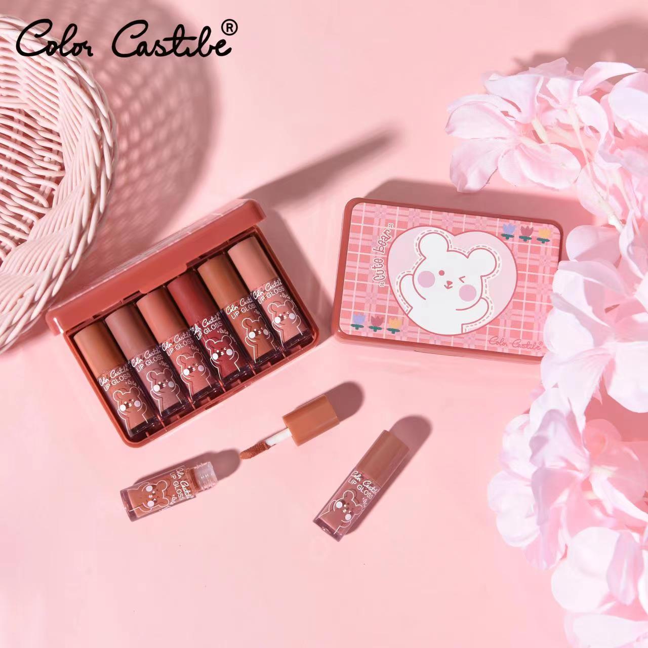 COLOR CASTLE Nude Lip Gloss 6in1 Pack beautygirlpk