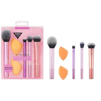 Real Techniques Everyday Essential Brush Set With Bonus Miracle Complexion Sponge