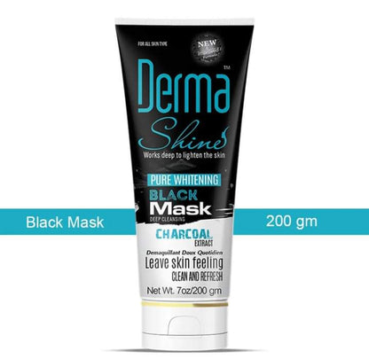 DERMA SHINE PEEL OFF CHARCOAL BLACK MASK