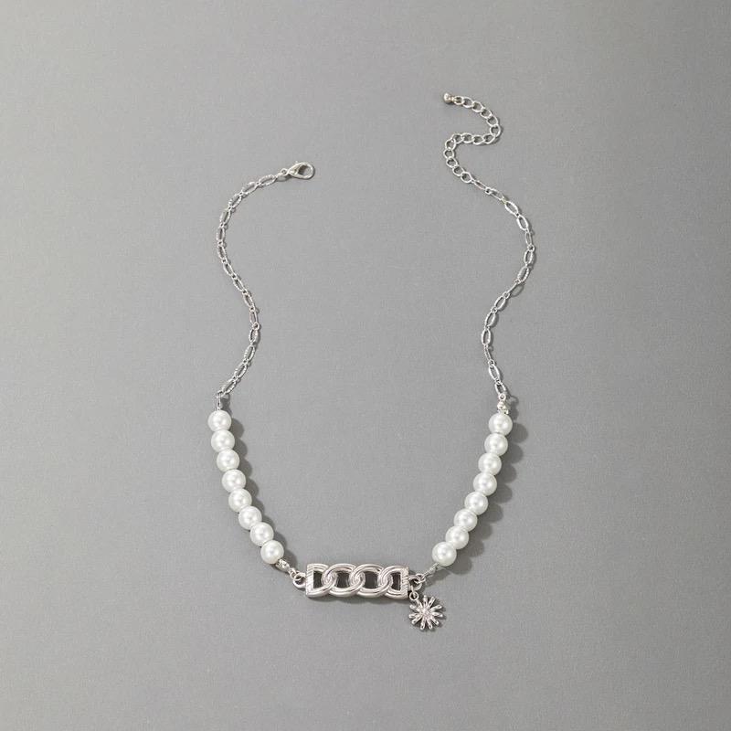 Fashion Jewellery Silver Pearl Necklace