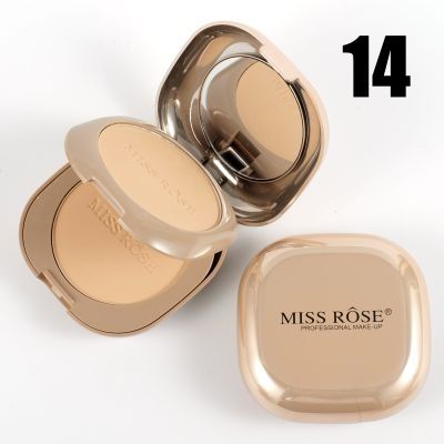 Miss Rose 2in1 Pink Metallic Mirror Dual Compact Face Powder