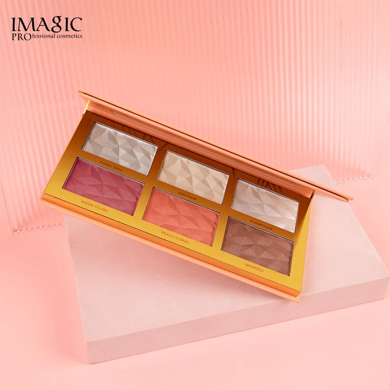 IMAGIC Professional Cosmetic Highlighter Blush Palette