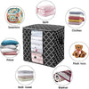 Foldable Clothes Storage Bag Organizer With Zipper Lid Handle And Transparent Window Good Design Fabric