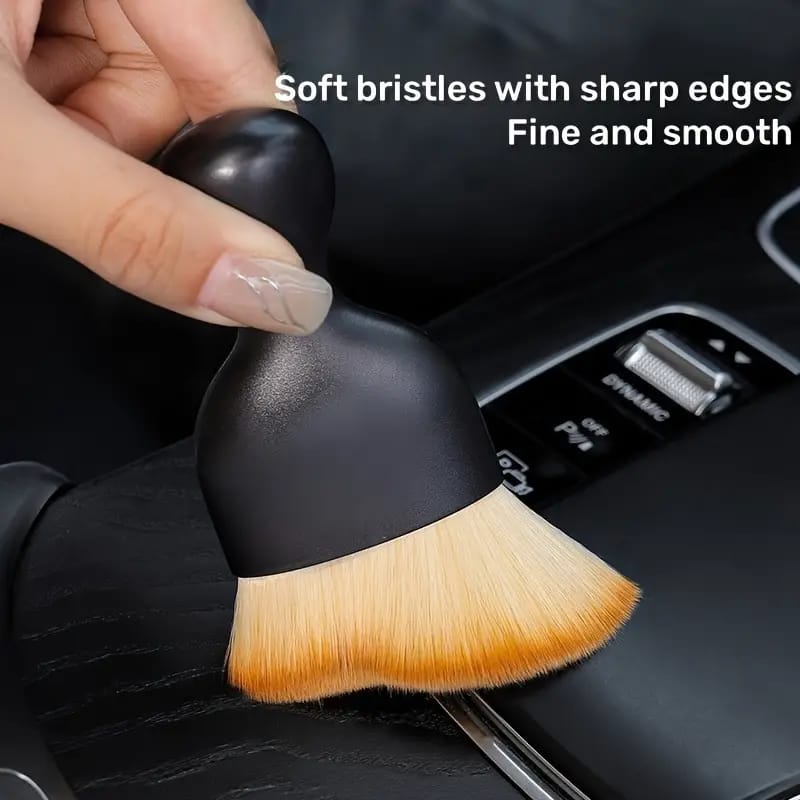 Multipurpose Car Interior Cleaning Brush Soft Bristle Dust Removal Tool