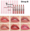 TEAYASON 6 Pcs Matte 2in1 Lipgloss & Lipstick Set