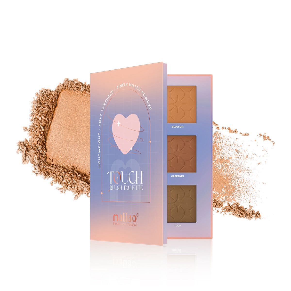 Maliao Touch Blush Palette Long Wear Fade Proof Formula