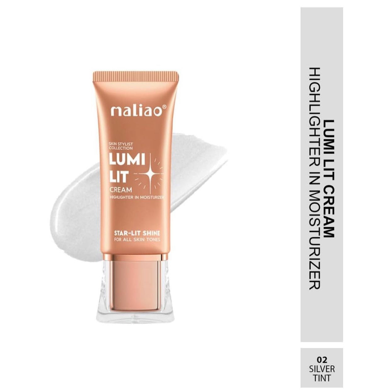 Maliao Lumi Lit Cream Highlighter and Moisturizer - Star Lit Shine for Radiant Glow