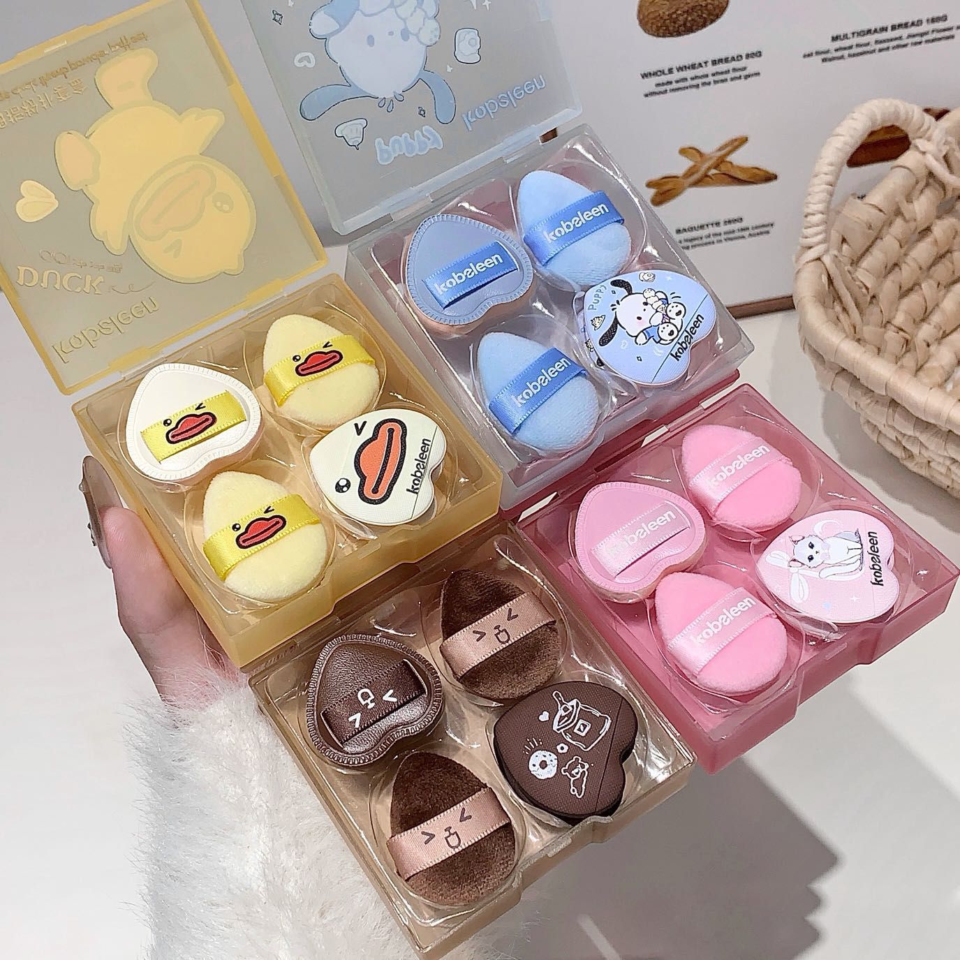 Kobeleen Finger Tip Make Up Puff 5 Pcs