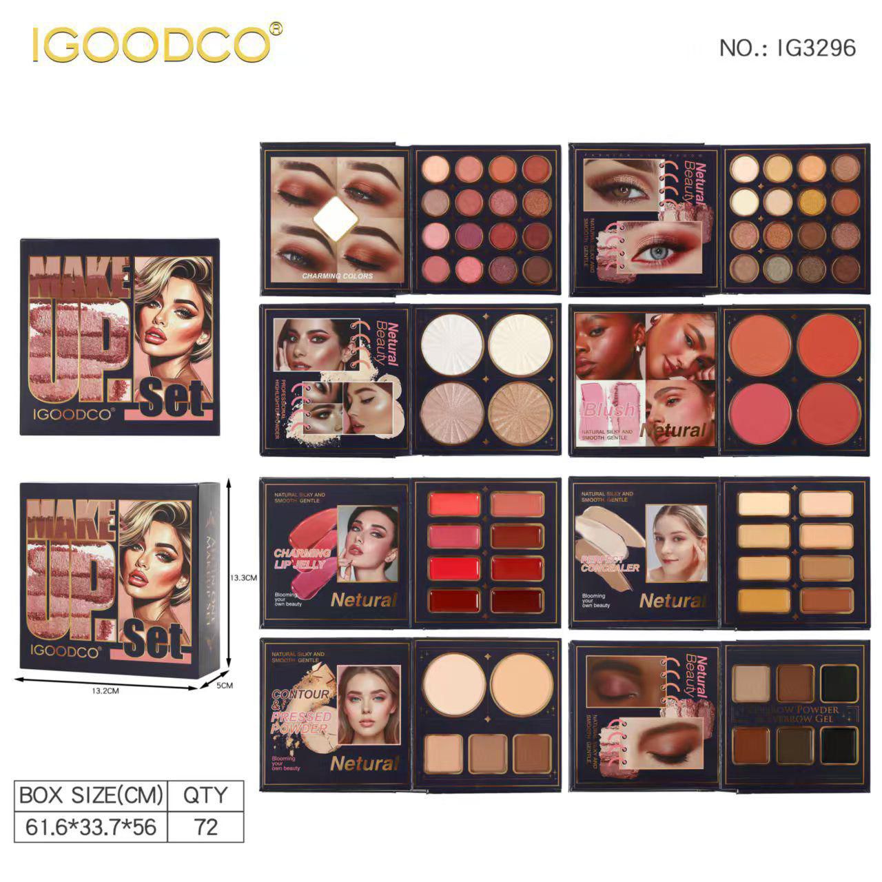 Igoodco 8-Fold One Step Makeup Book Kit