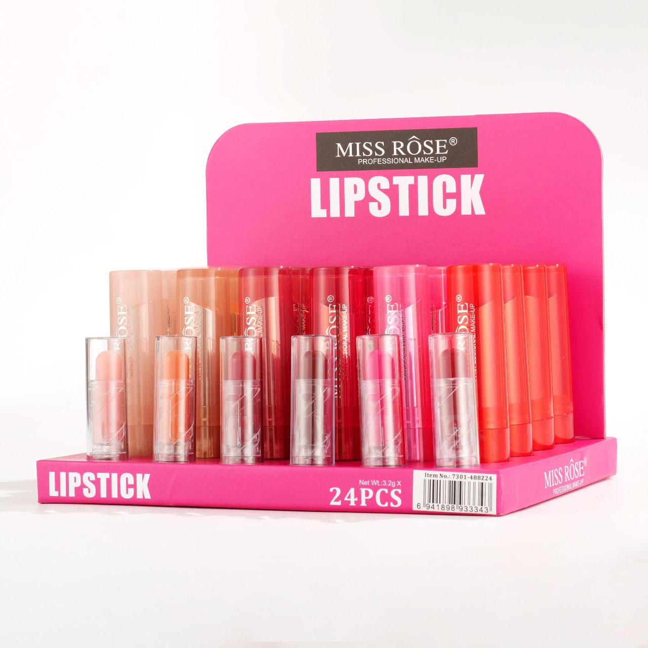 Miss Rose Lipsticks 6pcs Set