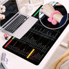 Keyboard Shortcut Keys Mat Anti-Slip Strong Rubber Grip Mouse Pad