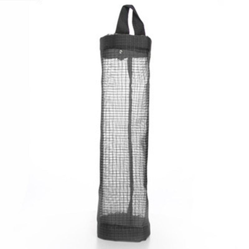 Hanging Mesh Grocery Bag Holder Storage Bag Dispenser