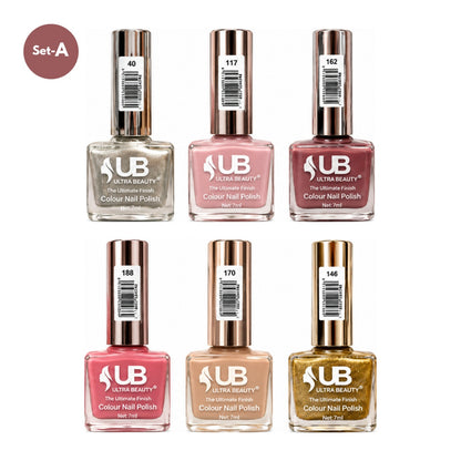 Ultra Beauty Colour Nail Polish – 3ml (Set A)