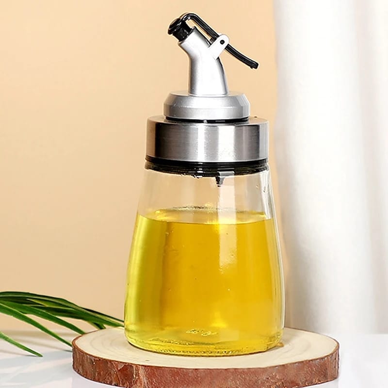 Leak Proof Oil Glass Oil Bottle Seasoning Bottle 180ml