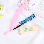 Foldable Eyebrow Razor With 5 Replacement Blades Easily Remove Hair For Women