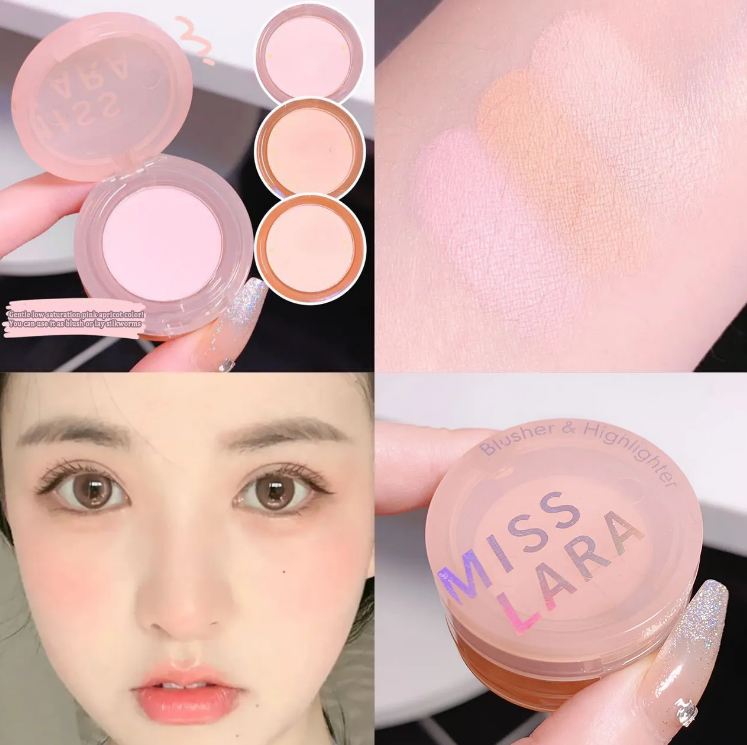 Miss Lara Pink 3in1 Blusher And Highlighter