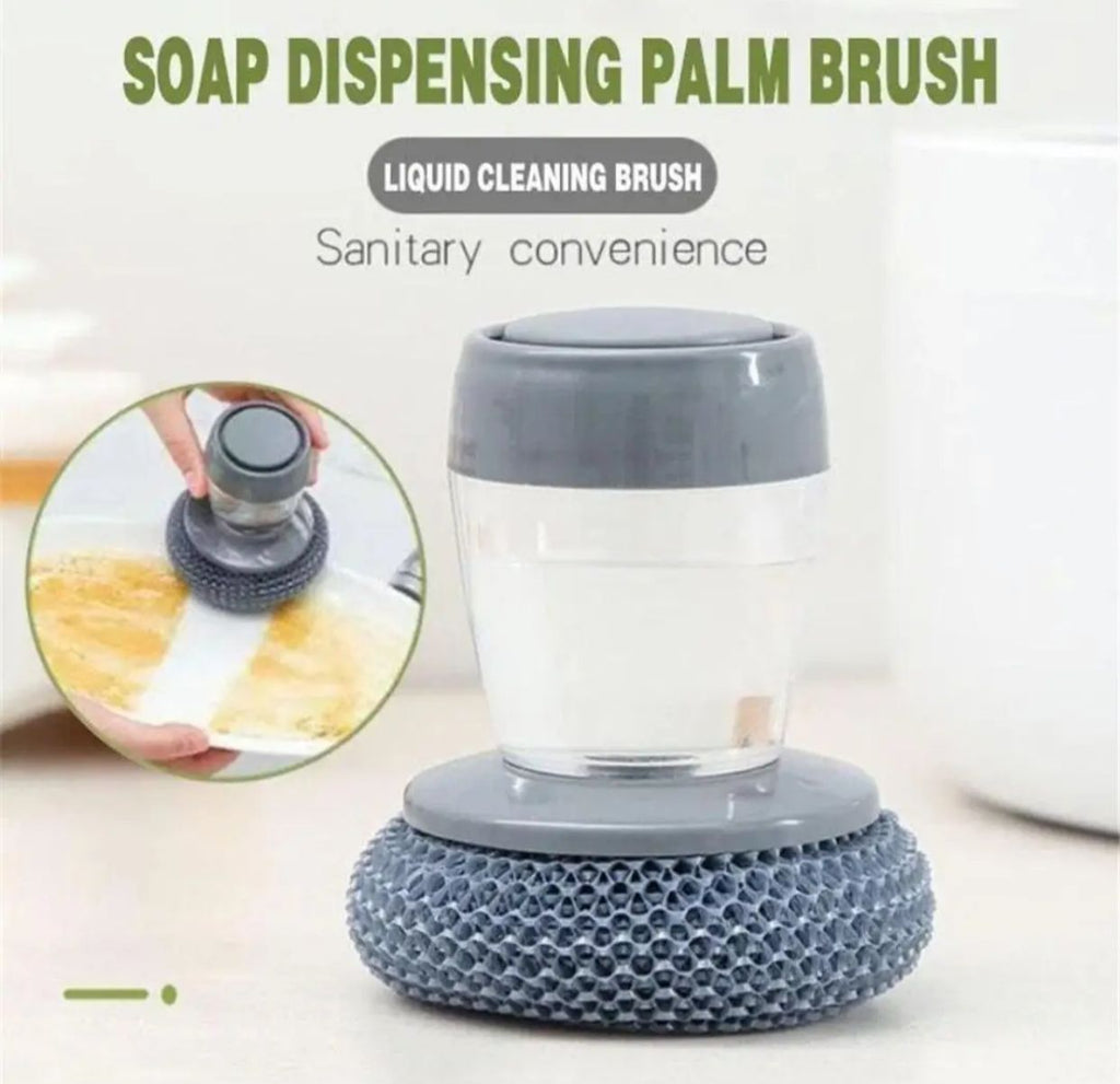 Kitchen Soap Dispenser Palm Washing Dish Brush