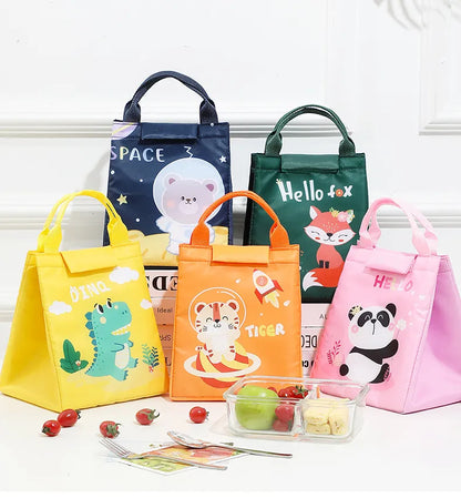 Portable Thermal Insulated Kids Lunch Box Food Bag 21321