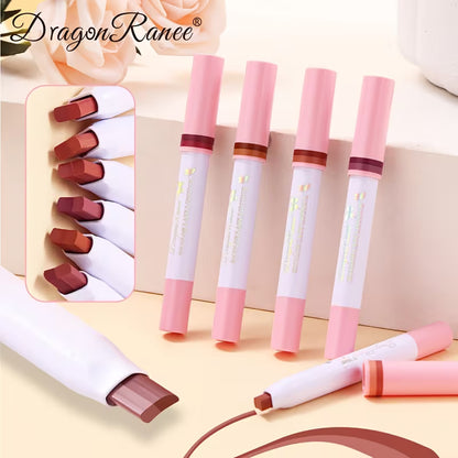 Dragon Ranee 6-Color Two-Tone Matte Lipstick Pen