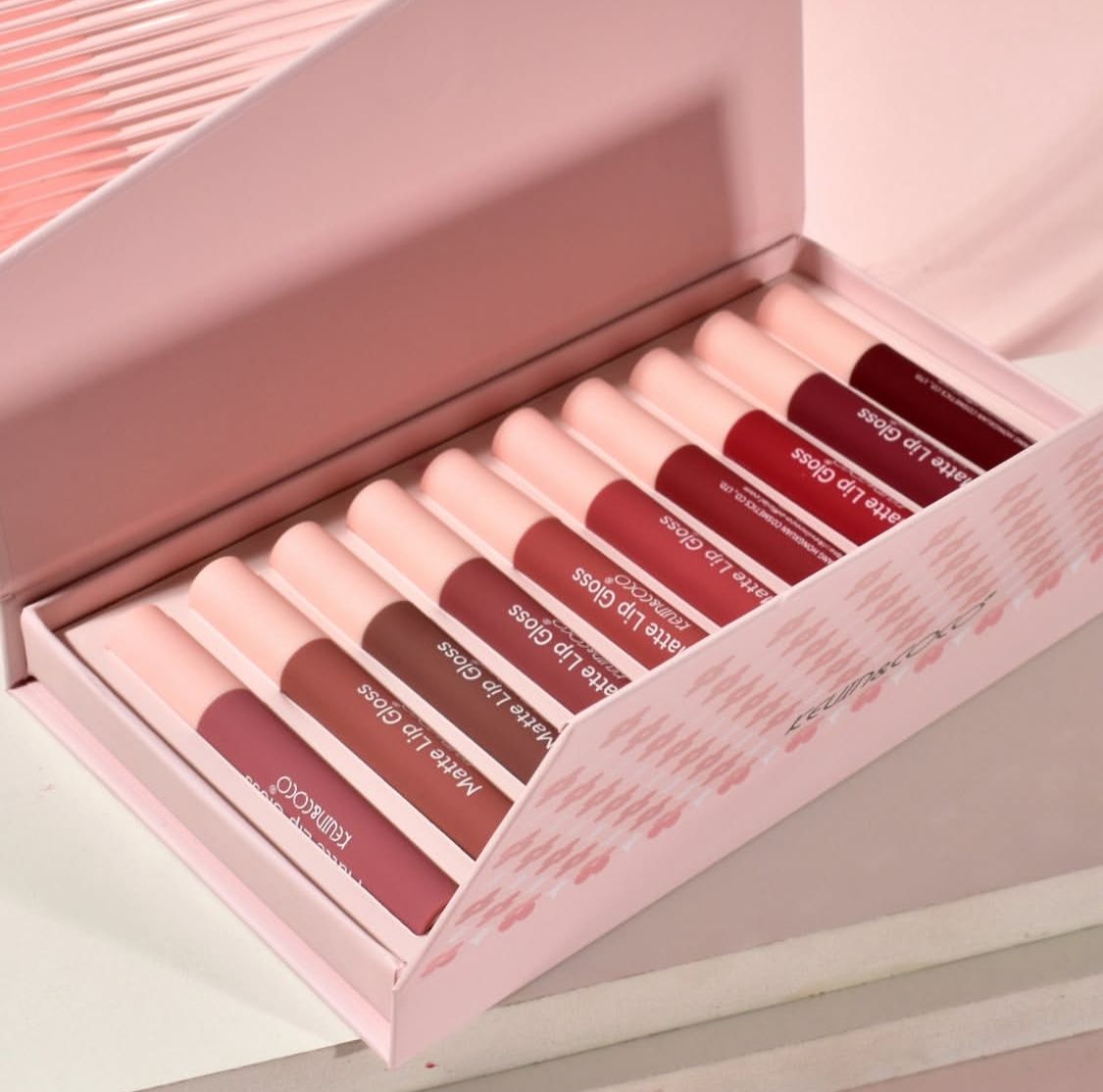 Kevin & Coco High Quality Beautiful Energy Matte Lipgloss 10pcs Box