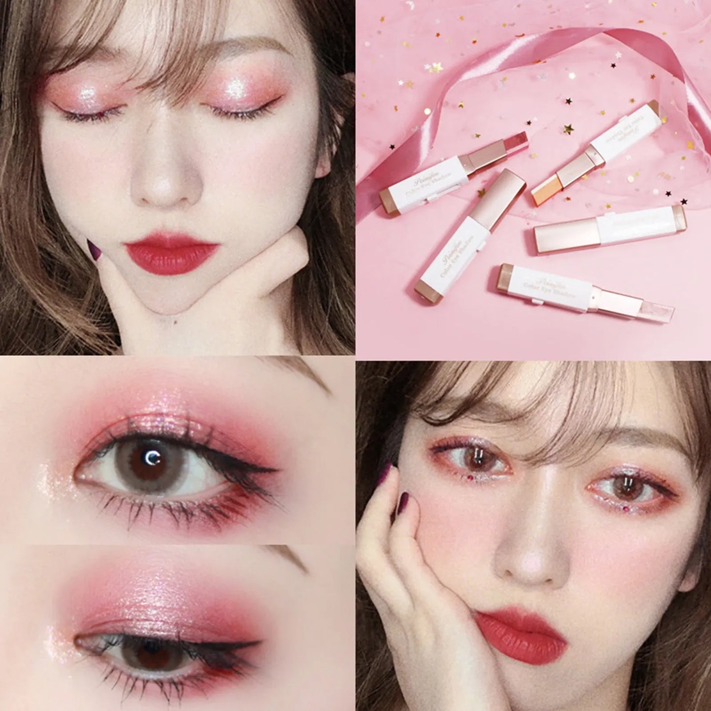 Peinifen Color Eye Shadow Stick Waterproof Long Lasting Makeup