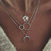 3 Layers Silver Necklace
