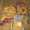 Bamboo Pizza Plate Wooden With Long Handle Steak Plate