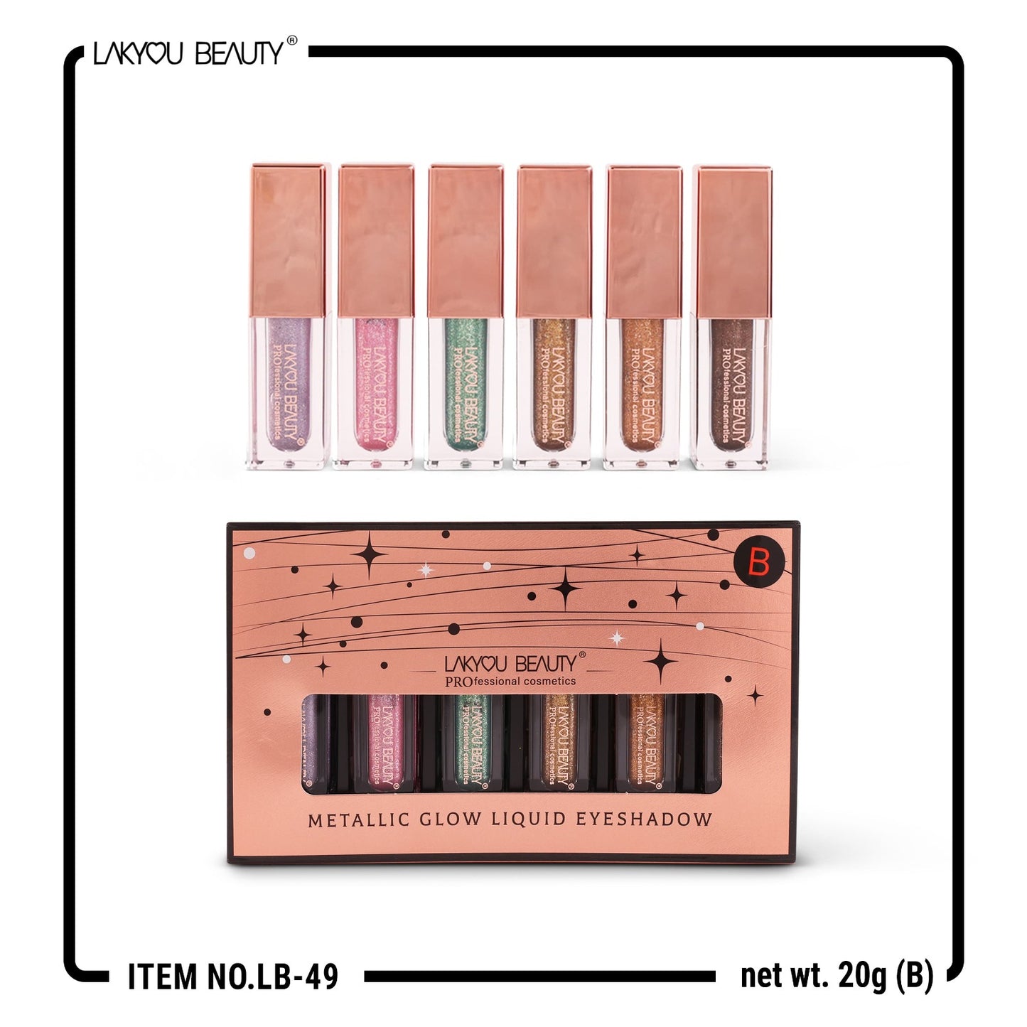 Lakyou Beauty Highlighter Pack Of 6Pcs