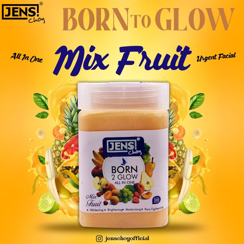 Jens Choy Born To Glow All in One With Mix Fruit Facial Jar