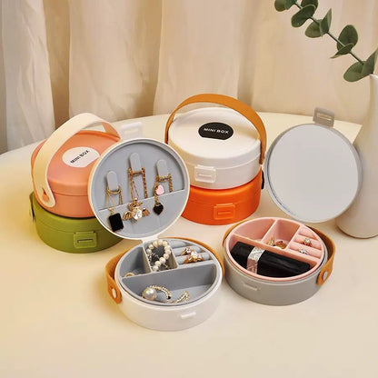 Circle Shape Mini Jewellery Multi Purpose Box