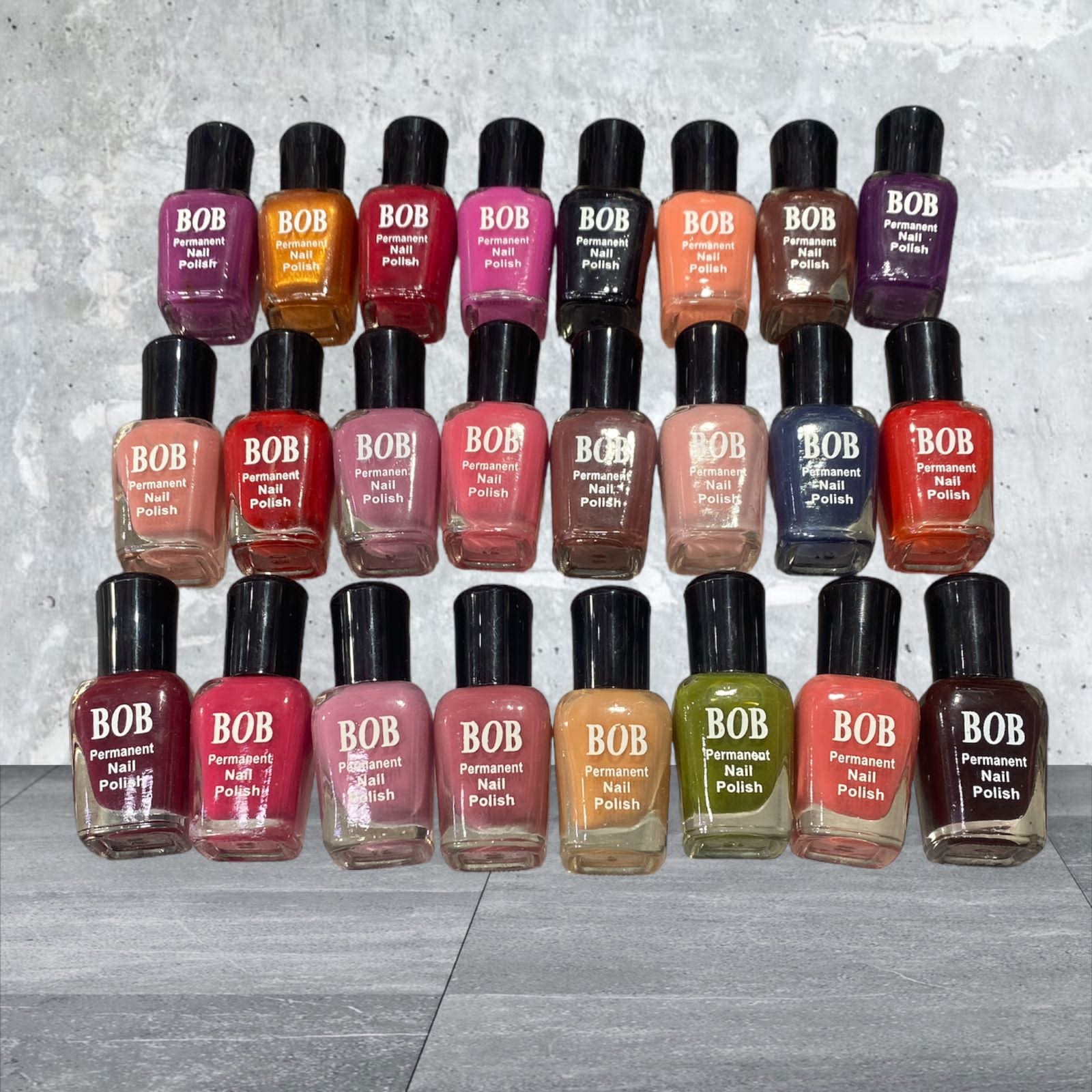 BOB 24Pcs Permanent Nail Paint Pack