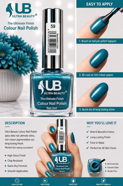 Ultra Beauty Colour Nail Polish – 3ml (Set B)